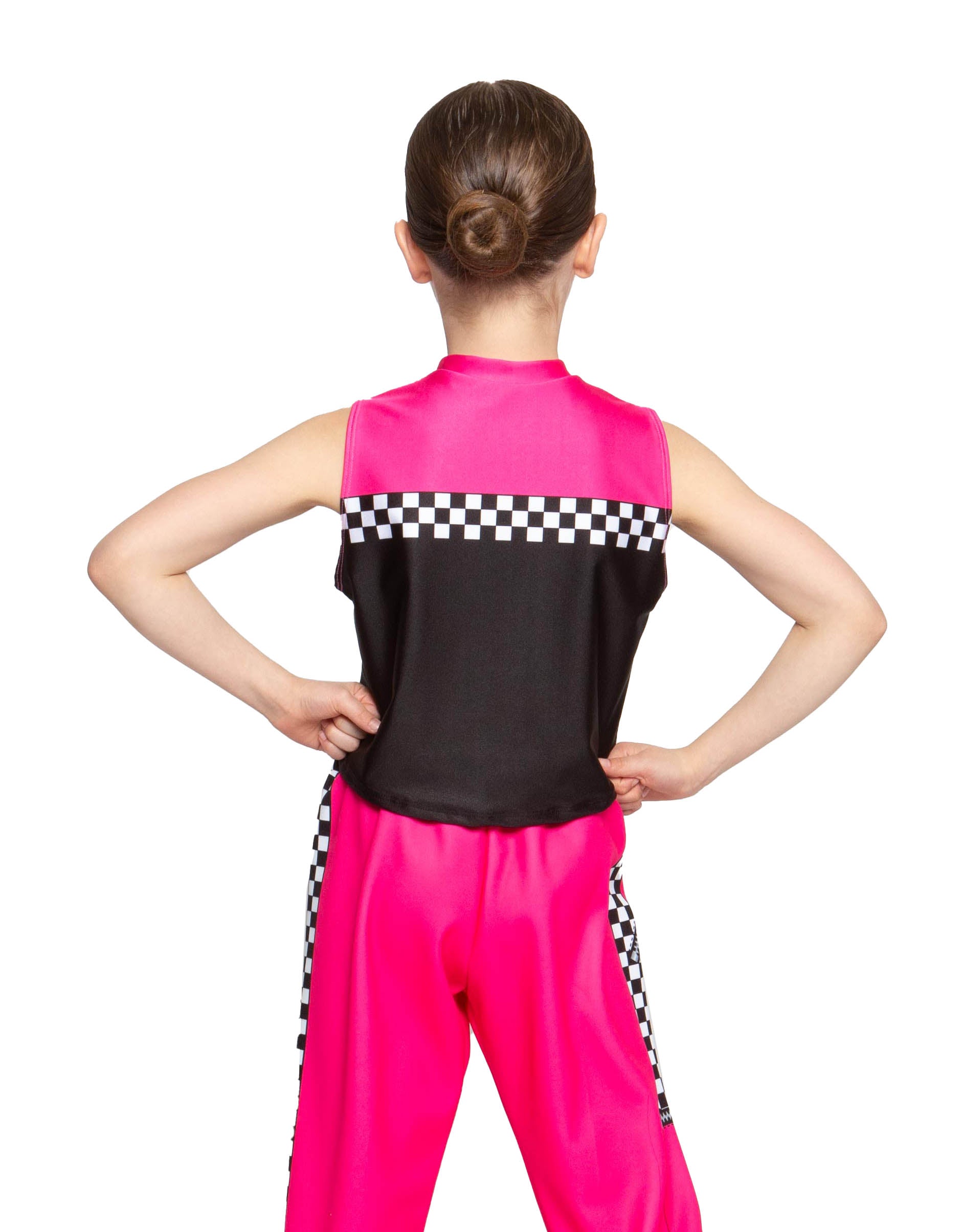 Maglietta muscolare con zip a quadri