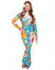 Tuta intera con pantaloni larghi e svasati con cerniera posteriore Flower Child Daisy