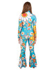 Tuta intera con pantaloni larghi e svasati con cerniera posteriore Flower Child Daisy