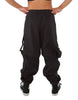 Black Strap Cargo Pants