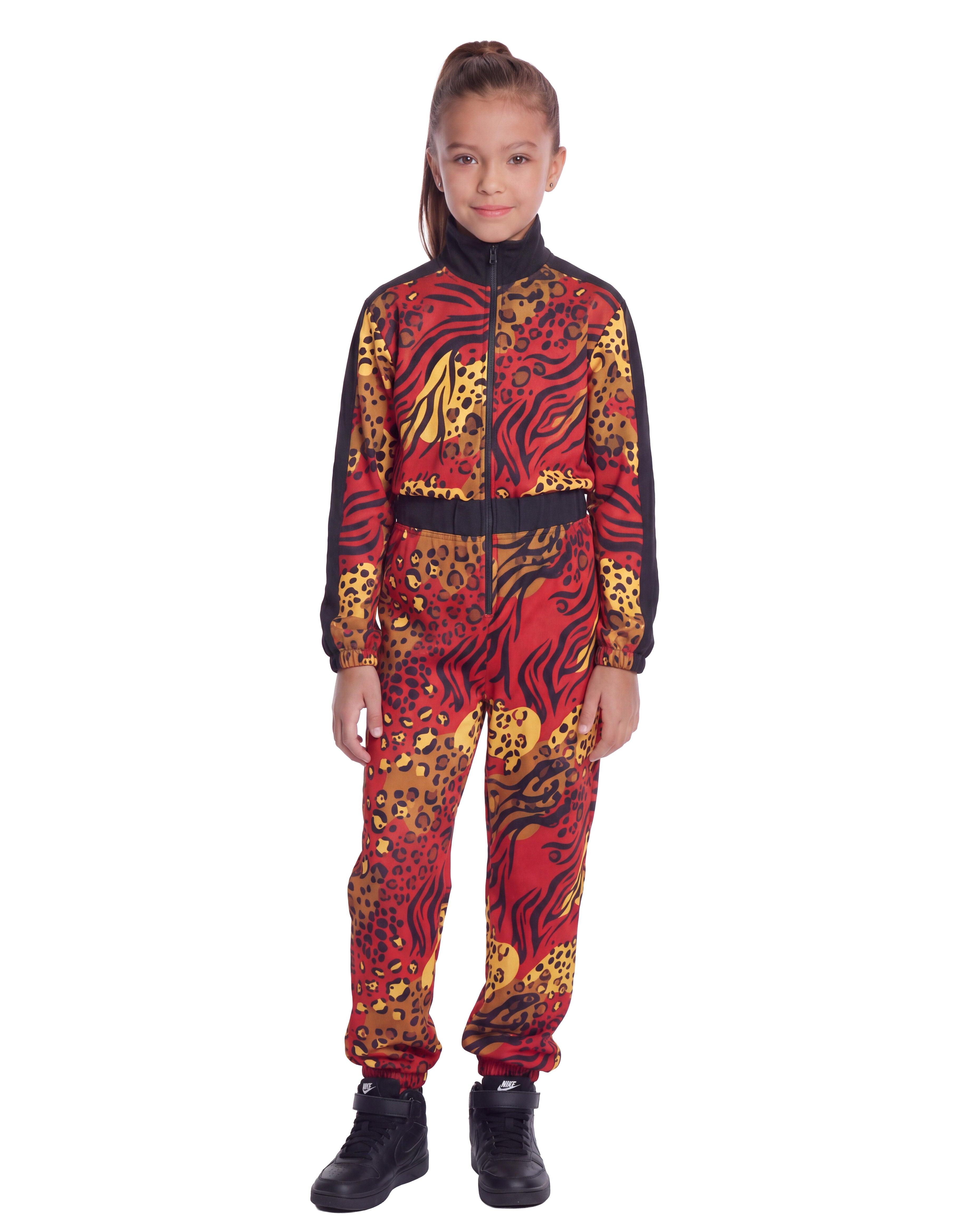 Wild Side Jumpsuit with Tall Collar