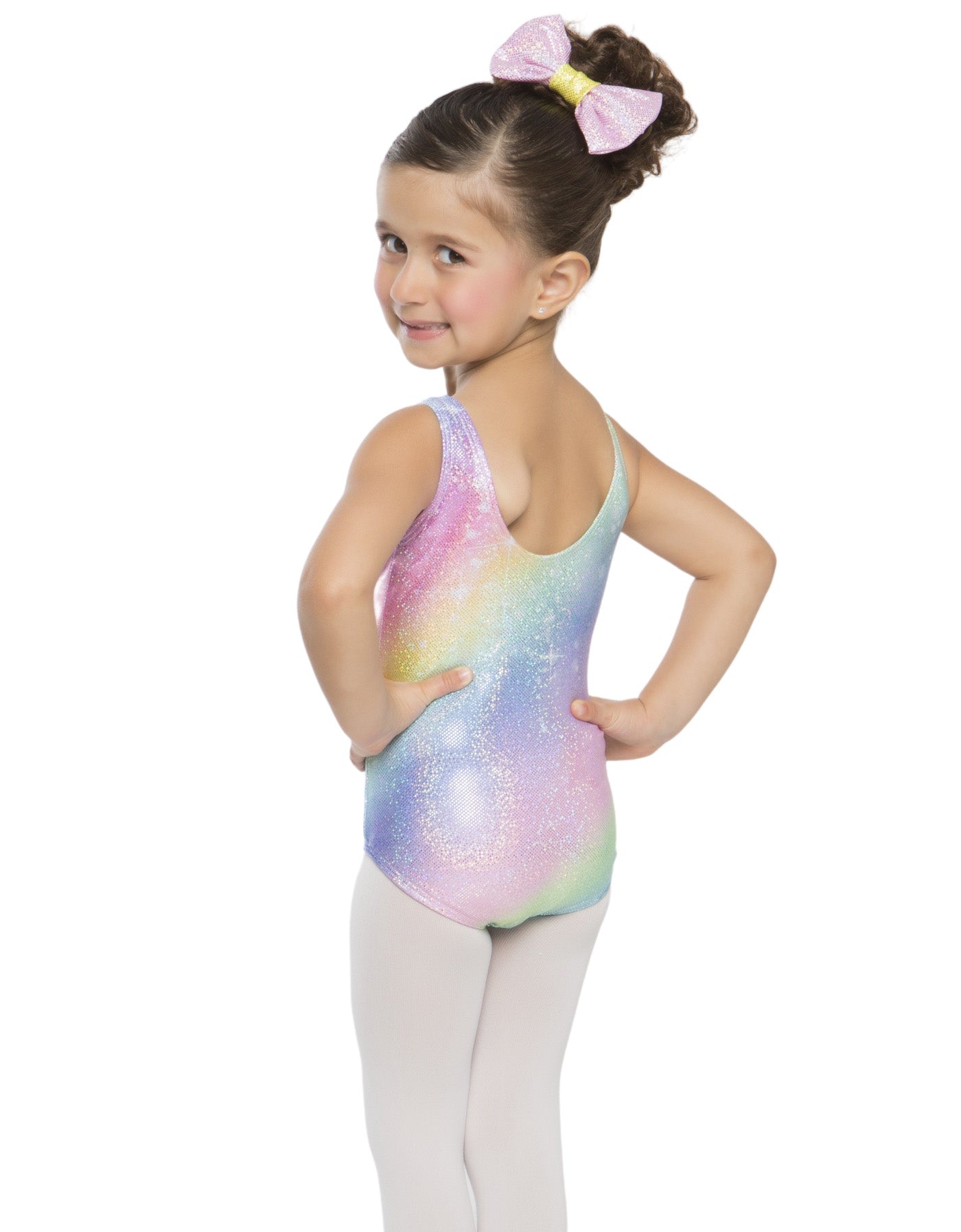 Body con canotta arcobaleno e unicorno