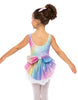 Sottoveste arcobaleno da balletto con unicorno e gonna superiore