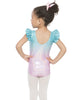 Body con maniche a sbuffo e occhi sorridenti arcobaleno e unicorno