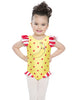 Canotta con maniche arricciate e body per le gambe Banana Smoothie Jazz Polkadots