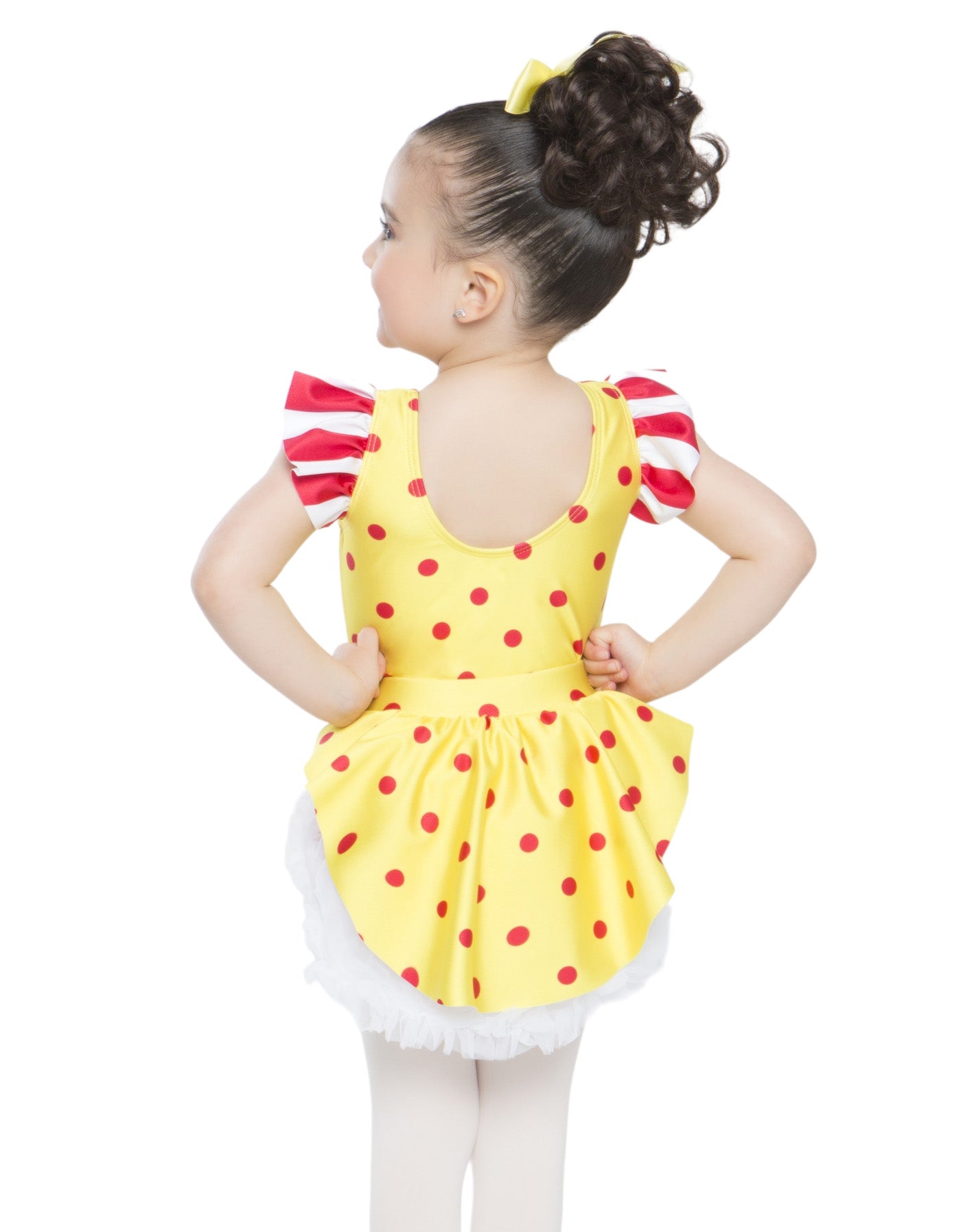 Banana Smoothie Jazz Polkadots Pettibustle con gonna a palloncino