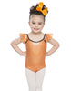 Body con maniche a sbuffo e canotta solida Happy Halloween