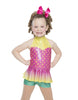 Collare a pois con peplo e collo alla coreana Gogo Flamingo Biketard