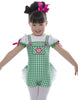 Sottoveste a quadretti Flower Ballet con gonna superiore