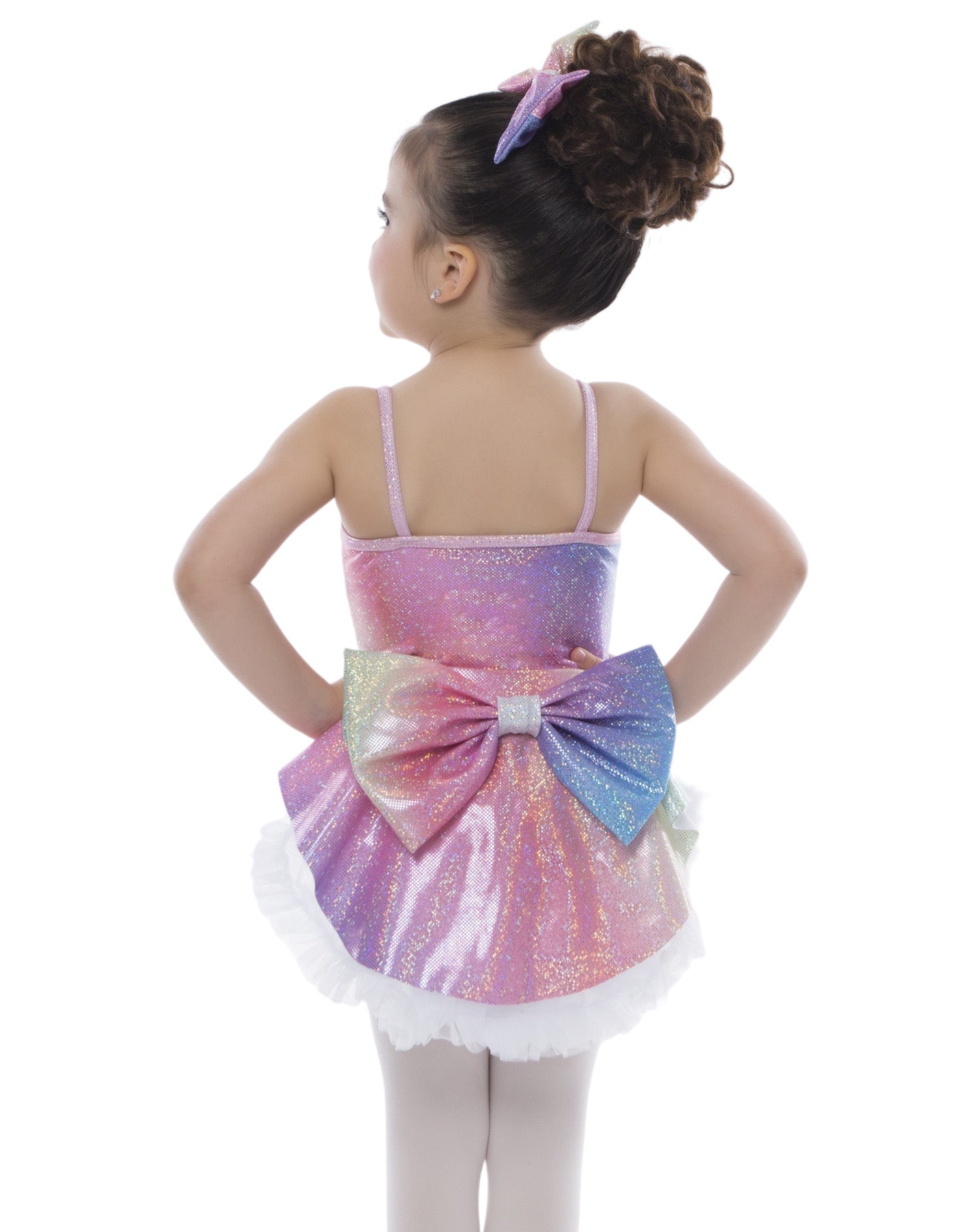 Sottoveste con gonna a balze e occhi grandi per balletto unicorno