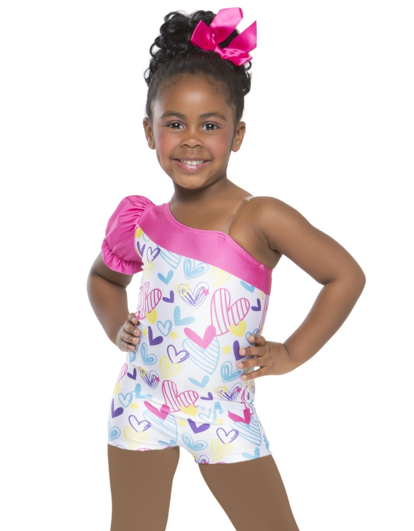 I Love Dancing Soul - Maglione monospalla con maniche a sbuffo