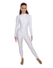 TNeck LS Unitard Zipper Back