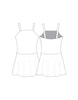 Custom Inked Velvet Straight Neck Bodice with Straps - Hamilton Theatrical