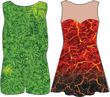 Custom Moana Production Mesh Sweetheart Convertible Dress
