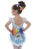 Cavalcando un sottoveste arcobaleno sfumato con gonna superiore