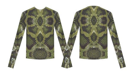 Custom Mesh Snake LS Shirt