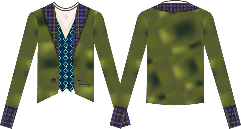 Custom Mad Hatter LS Shirt Moss