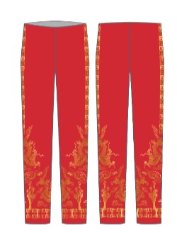 Custom Gold Dragon Tap Pant