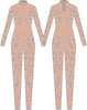 Demon Huntress LS Tneck Keyhole Back Unitard