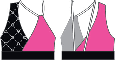 BlackPink Asymetric Bra