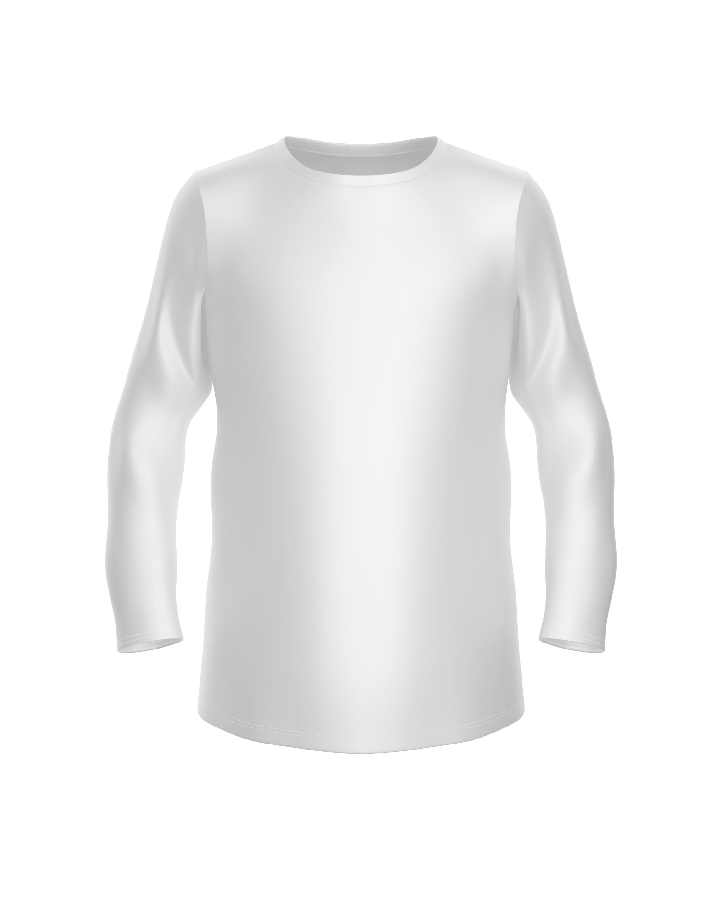 Maglia a maniche lunghe in lycra tinta unita