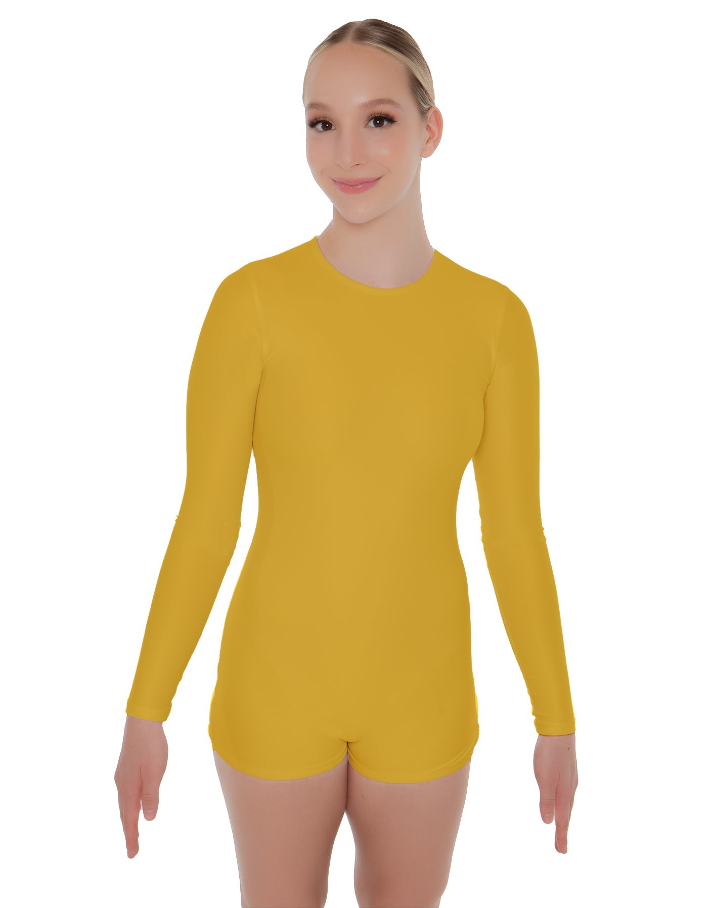 Biketard a maniche lunghe in Lycra Solid con schiena scoperta