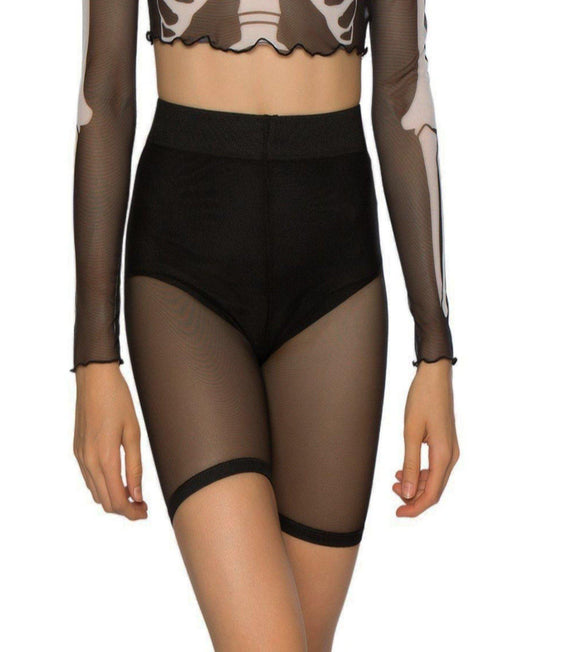 Pantaloncini da ciclista in rete